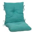 Better Homes & Gardens 44 x 21 Solid Aqua Rectangle Outdoor Chair Cushion 1 Piece