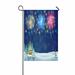 ABPHQTO Christmas Landscape At Night Christmas Tree And Snowman Home Outdoor Garden Flag House Banner Size 12x18 Inch