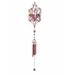 FC Design 33 Long Butterfly Copper and Gem Wind Chime with Candle Holder Garden Ornament Decoration Figurine