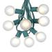 Novelty Lights 100 Foot G50 Outdoor Globe Patio String Lights - Set of 125 G50 Globe Bulbs White