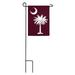 Evergreen Flag South Carolina Palmetto Burgundy Garden Applique Flag 18 x 0.2 inches