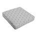 Sorra Home Grey and White Geometric Indoor/Outdoor Cushion Corded