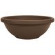 HC Companies 14 Inch Classic Plastic Garden Round Bowl Planter Pot Chocolate