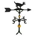 Montague Metal Products 300 Series 32 In. Deluxe Black Buck Weathervane