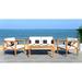 Safavieh Nunzio 4 Piece Outdoor Set with Accent Pillows