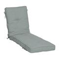 Arden Selections PolyFill Outdoor Chaise Lounge Cushion 76 x 22 Stone Grey Leala