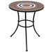 vidaXL Bistro Table Terracotta and White 23.6 Mosaic