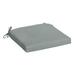 Arden Selections Outdoor Seat or Rocking Chair Cushion 19 x 18 Water Repellent Fade Resistant 18 x 19 Stone Grey Leala