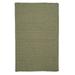 Colonial Mills 2 x 4 Palm Green Handmade Braided Reversible Rectangular Area Throw Rug