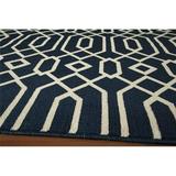 Momeni Baja Collection Egyptian Machine Made Navy Area Rugs 2 3 X4 6