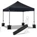 3 x 3M Heavy Duty Waterproof Adjustable Gazebo Instant Tent Black