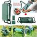 Garden Kneeler and Seat Stool Heavy Duty Garden Folding Bench with 2 Tool Pocket and Soft EVA Kneeling Pad for Gardening Lovers