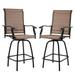 Caprice 2 PCS Swivel Bar Set out of doors furnishings Bistro Set