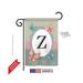 Breeze Decor 80156 Butterflies Z Monogram 2-Sided Impression Garden Flag - 13 x 18.5 in.