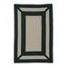 Colonial Mills 7 x 9 Green and Beige Geometric Patterned Outdoor Area Throw Rug