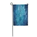 KDAGR Macro Spiderweb Drops of Dew on Blue Spider Bead Garden Flag Decorative Flag House Banner 28x40 inch