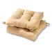 Stone 20 in. Square Outdoor Tufted Seat Cushion (set of 2) by Greendale Home Fashions