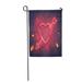 KDAGR Neon Sign Heart Arrow on Dark Sparks for Happy Garden Flag Decorative Flag House Banner 12x18 inch