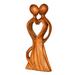 12 Wooden Handmade Abstract Sculpture Statue Handcrafted Love of My Life Gift Art Home Decor Figurine Accent Artwork Hand Carved