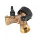 Mavis Laven Brass Water Tap Adapter 2 Way Y Shape 3/4 Hose Connector for Garden Irrigation Garden Hose Adapter Y Hose Connector