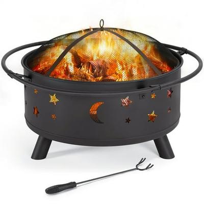 18x18 Multicolor Firepit Bonfire Fire smores Designs Firepit Bonfire Fire Smores Throw Pillow 