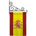 Nationality Spain Garden Flag Set Regional 13 X18.5 Double-Sided Decorative Vertical Flags House Decoration Small Banner Yard Gift