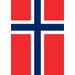 Toland Home Garden Flag of Norway Garden Flag