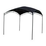 International Caravan St. Kitts 10-Foot Square Dome Top Gazebo Black