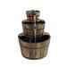 Havenside Home 3-Tier Rustic Outdoor Fountain 24 W Garden Decor Water Fountain with Submersible Electric Pump by Sun-Ray