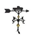 Montague Metal Products WV-316-SB 300 Series 32 In. Deluxe Black Classic Truck Weathervane