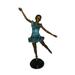 Ballerina Bronze Statue Bronze Statue - Size: 34 L x 15 W x 46 H.