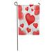 LADDKE Valentine Group of Red Hearts Colorful Abstract Air Balloon Birthday Garden Flag Decorative Flag House Banner 12x18 inch