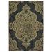 Laurette Oriental Outdoor Area Rug Black/ Tan 2 2 x 4