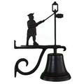 Montague Metal Products CB-1-90-SB Cast Bell With Satin Black Lamplighter Ornament