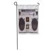 KDAGR Old Front View of Vintage Boom Box Cassette Tape Player Deck Boombox 1980 Garden Flag Decorative Flag House Banner 12x18 inch