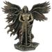 US Six Winged Guardian Angel with Serpent Cold Cast Bronze Statue 11 Inch WU75976A4