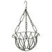 Rustic Arrow Wrought Iron Hanging Planter with Chain