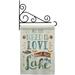 Lodge All You Need Is Love And Lake Garden Flag Set Outdoor 13 X18.5 Double-Sided Decorative Vertical Flags House Decoration Small Banner Yard Gift