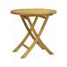 WholesaleTeak Outdoor Patio Grade-A Teak Wood 19 Round Side Table / End Stool #WMAXRT