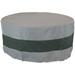 Sunnydaze 2-Tone Heavy-Duty Round Fire Pit Cover - Gray/Green Stripe - 40 Diameter x 18 H