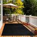 9 x11 Black Top Indoor/Outdoor Bargain-Turf Area Rugs. Great for Gazebos Decks Patios Balconies and Much More. Many Sizes and Colors to Choose From