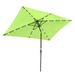 Yescom 10x6 Rectangle Patio Umbrella 6 Ribs 20LEDs Solar Outdoor Tilt with Crank