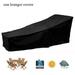 Willkey Deck chair cover Patio Chair Covers Out door Heavy Duty and Waterproof Outdoor Lawn Patio Furniture Covers 82Lx30Wx31H (Black)