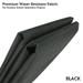 Canvas Fabric Waterproof Materials Black Outdoor Marine Deck Patio Awning Cover 60 Width