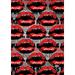 Toland Home Garden Kiss Kiss Collage Valentines Day Valentine Flag Double Sided 28x40 Inch