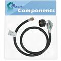 BBQ Gas Grill Propane Regulator Hose Replacement Parts for Weber SUMMIT E-650 LP (2009) - Compatible Barbeque 41 Inch Regulator and Hose