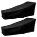 Willkey 2 Pcs Outdoor Chaise Lounge Chair Cover Waterproof Patio Furniture Pool Lounge Chair Covers Protector Heavy Duty Premium 82â€�Lx30â€�Wx31â€�H (Black)