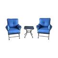 Four Seasons Courtyard Uptown Chat Set w/ 2 Rocker Chairs & 1 Side Table