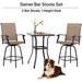 Aria Outdoor Bar High Bistro Set 3 Piece Patio Set Patio Table and Bar Chairs