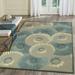 Liora Manne Capri Pleated Inkcap Indoor Outdoor Area Rug Aqua